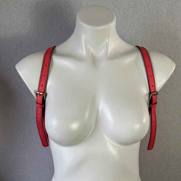 Henri bendel women backpack  with dust bag pink leather used - Picture 4 of 16